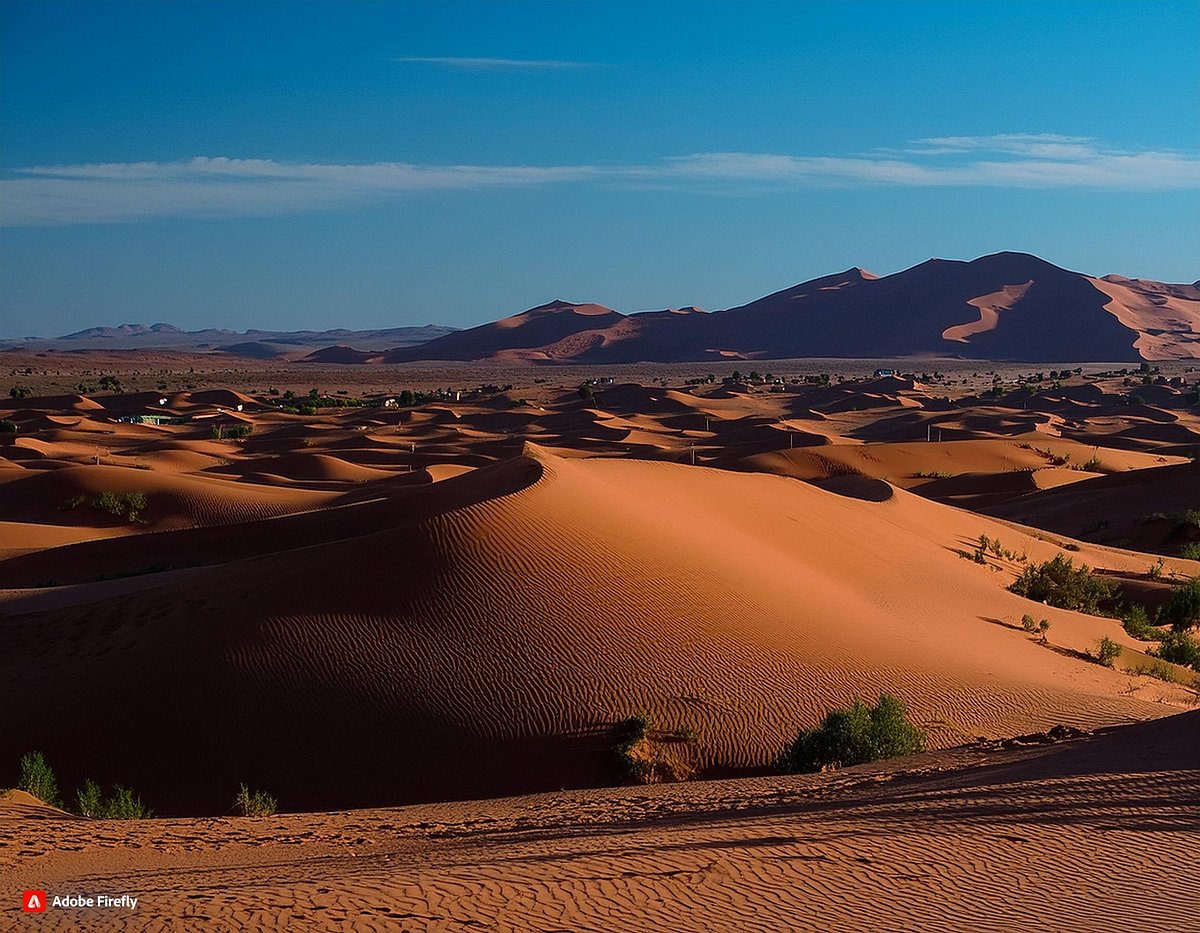 Image of a bustling, colorful marketplace in Morocco